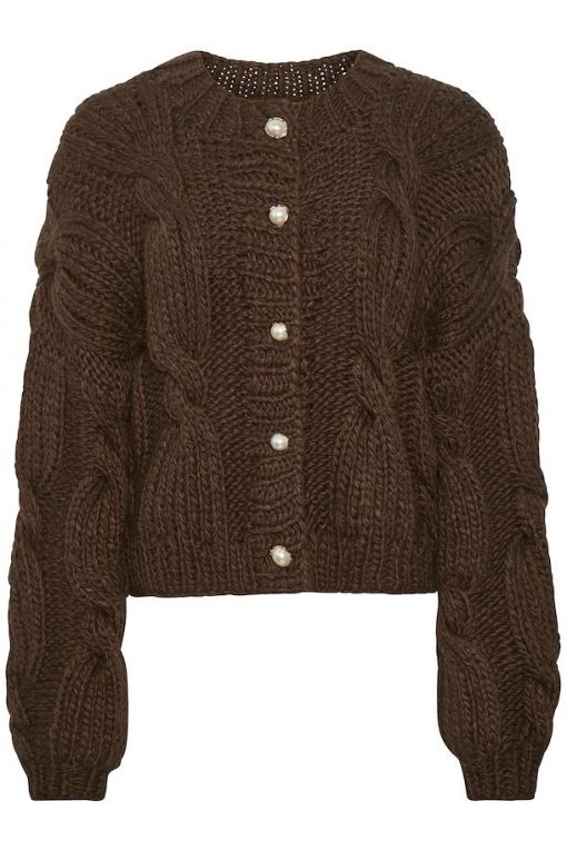 Gestuz Tamargz Cardigan Coffee Bean