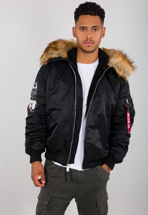 Alpha Industries MA-1 Hooded Arctic Black