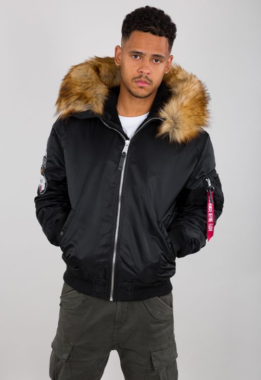 Alpha Industries MA-1 Hooded Arctic Black