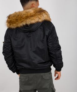 Alpha Industries MA-1 Hooded Arctic Black
