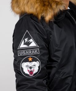 Alpha Industries MA-1 Hooded Arctic Black