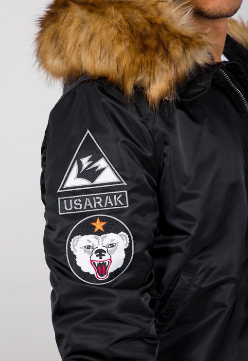 Alpha Industries MA-1 Hooded Arctic Black
