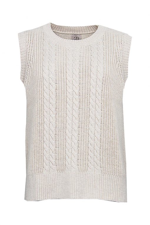 STI Rosemary Knit Vest Ecru