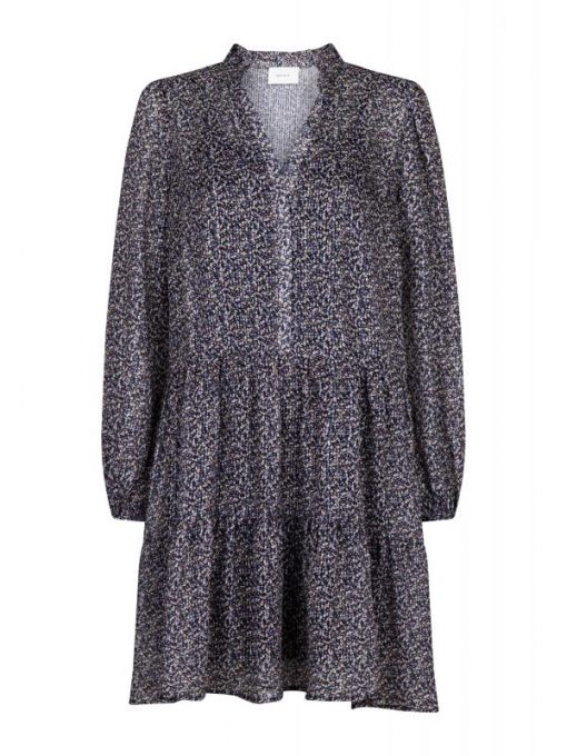 Neo Noir Federica Spice Flower Dress Grey