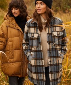 Part Two Kerstin Jacket Neutral Check