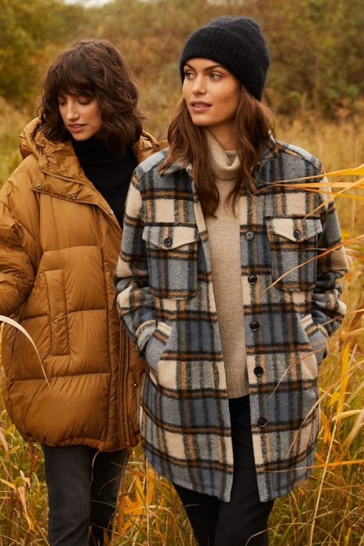 Part Two Kerstin Jacket Neutral Check