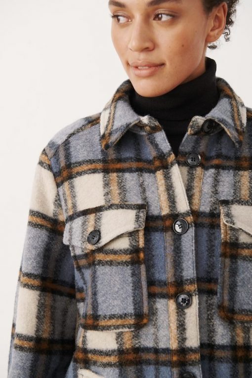 Part Two Kerstin Jacket Neutral Check