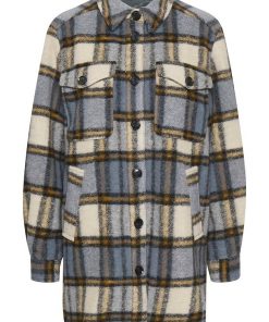 Part Two Kerstin Jacket Neutral Check