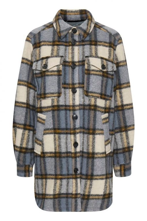 Part Two Kerstin Jacket Neutral Check