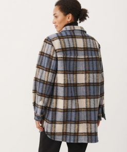 Part Two Kerstin Jacket Neutral Check