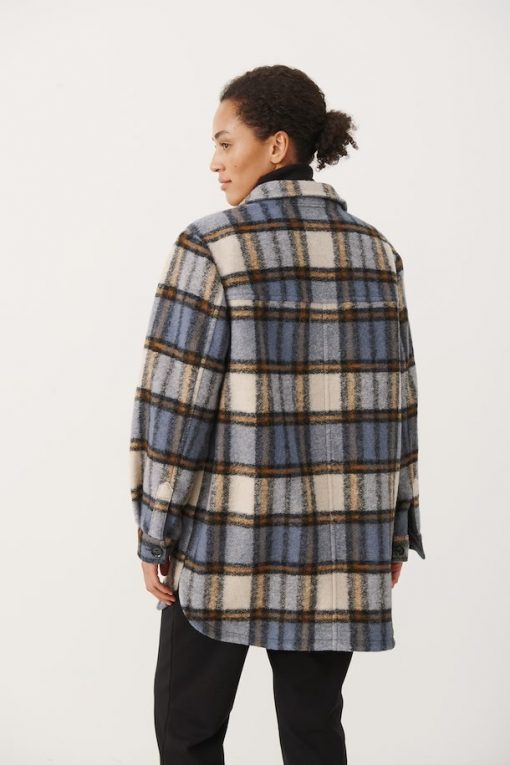 Part Two Kerstin Jacket Neutral Check