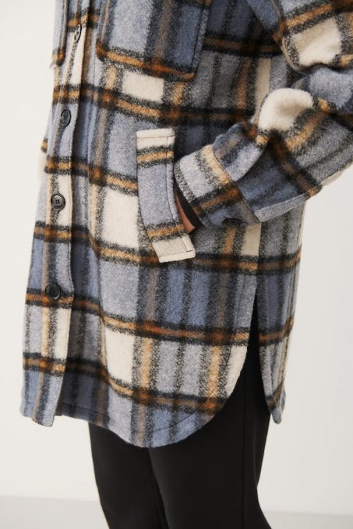 Part Two Kerstin Jacket Neutral Check