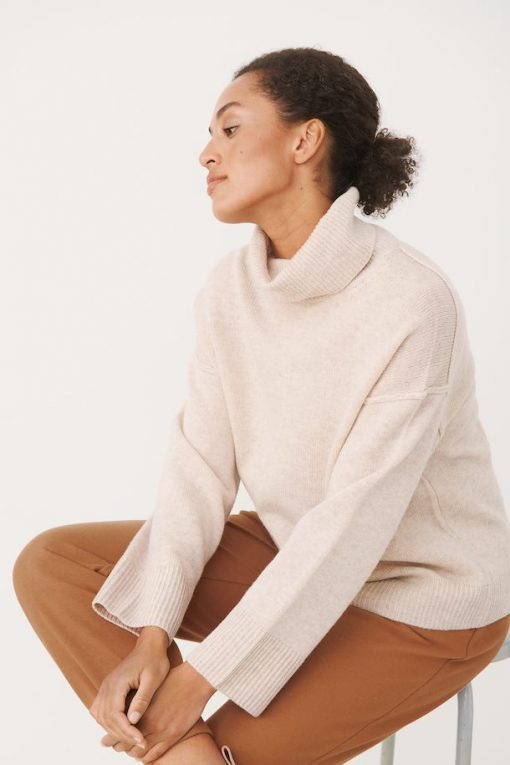Part Two Katana Pullover Natural Melange