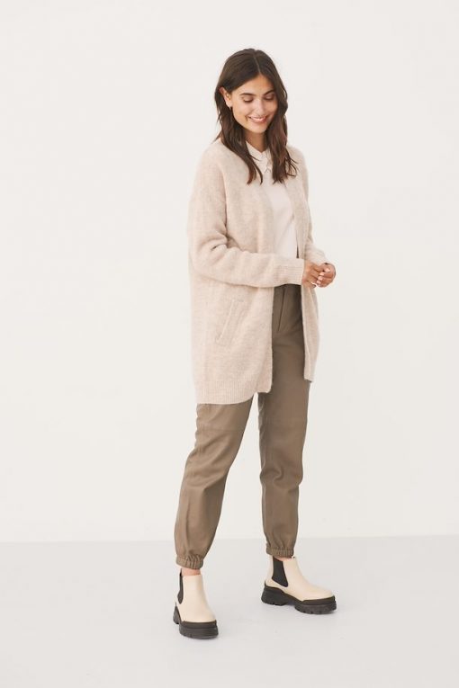 Part Two Eitona Cardigan Natural Melange