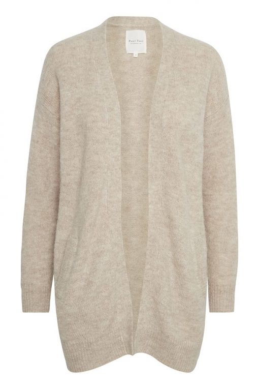 Part Two Eitona Cardigan Natural Melange