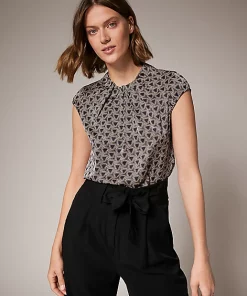 Comma Blouse Top Black