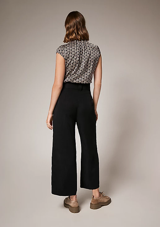 Comma Blouse Top Black