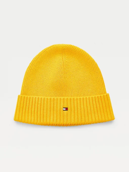 Tommy Hilfiger Pima Cotton/Cashmere Beanie Amber Glow