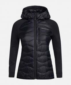 Peak Performance Helium Hybrid Down Hood Jacket Women Black