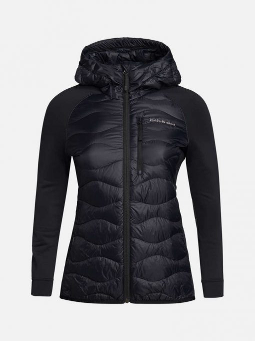 Peak Performance Helium Hybrid Down Hood Jacket Women Black