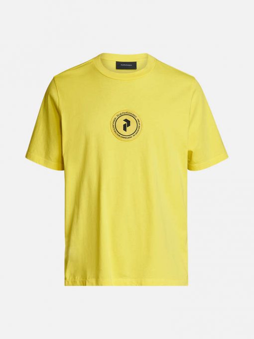 Peak Performance Seasonal Patch Tee Men Citrine