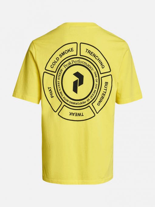 Peak Performance Seasonal Patch Tee Men Citrine
