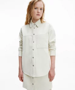 Calvin Klein Corduroy Overshirt Muslin