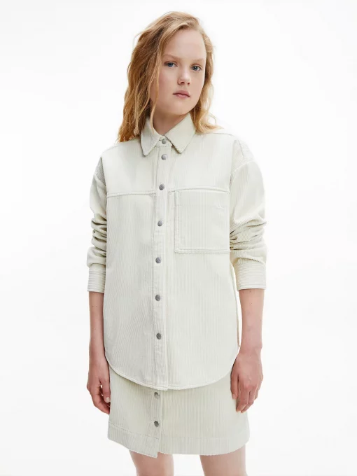 Calvin Klein Corduroy Overshirt Muslin