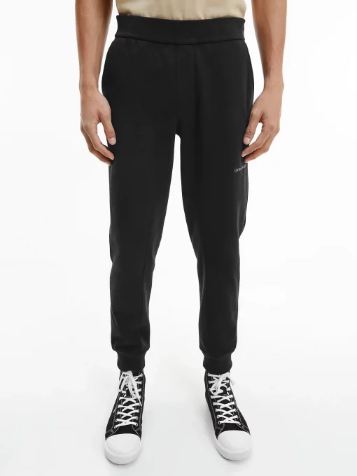 Calvin Klein Organic Cotton Logo Sweatpants Black