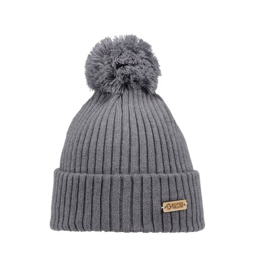 Superyellow Kide Beanie Light Grey