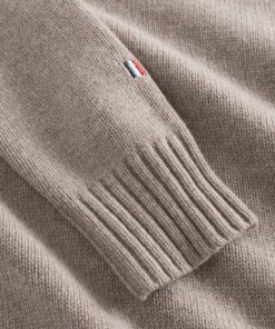 Les Deux Grant Turtleneck Wool Knit Dark Sand