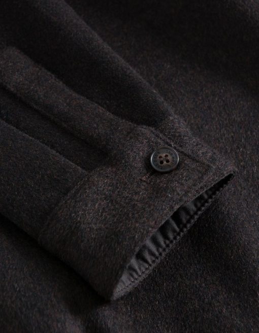 Les Deux Jason Wool Hybrid Jacket Dark Brown