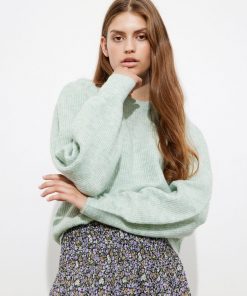Envii Enbirke Knit Light Green Melange