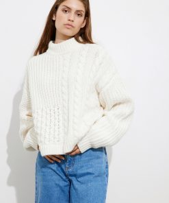 Envii Enblanca T-Neck Knit Gardenia