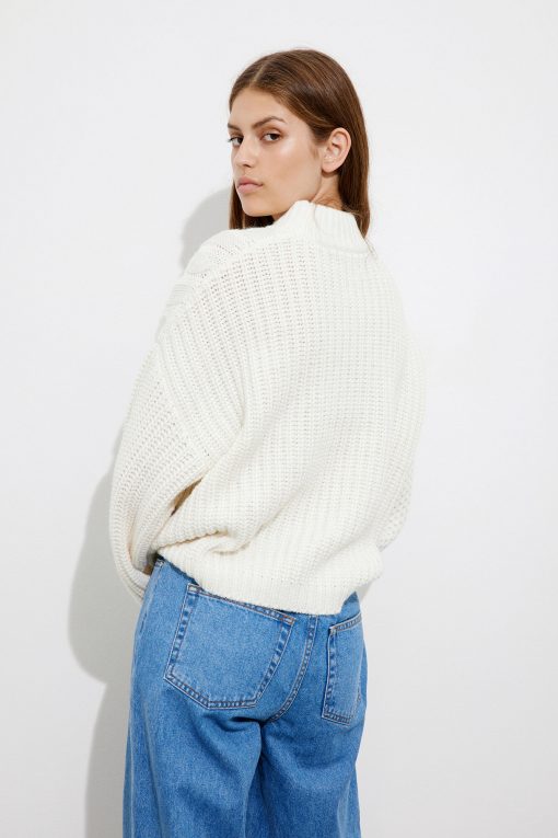 Envii Enblanca T-Neck Knit Gardenia
