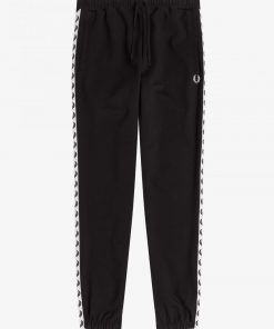 Fred Perry Taped Track Pants Black
