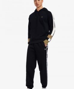Fred Perry Taped Track Pants Black