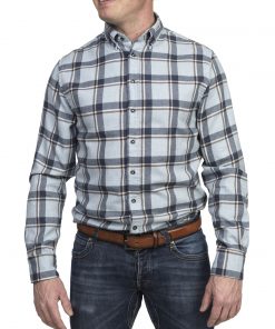 Hansen & Jacob Melton Big Square Shirt Blue