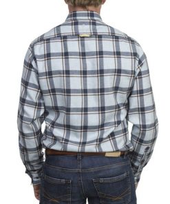 Hansen & Jacob Melton Big Square Shirt Blue