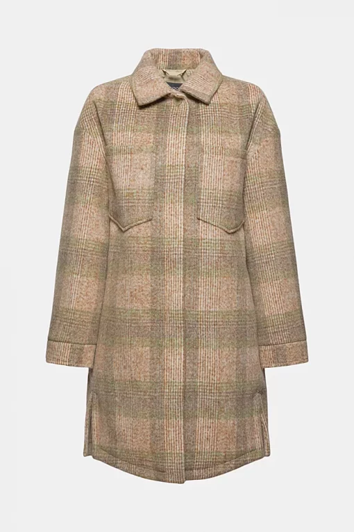 Esprit Check Shirt Jacket Ice