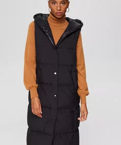 Esprit Long Down Vest Black