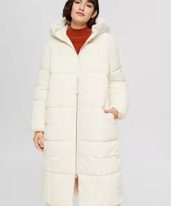 Esprit Long Quilted Coat Ice