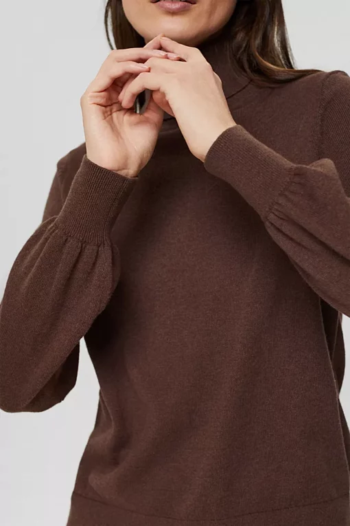 Esprit Polo Sweater Dark Brown