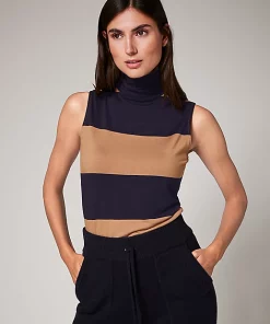 Comma, Polo Neck Top Cinnamon