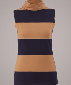 Comma, Polo Neck Top Cinnamon