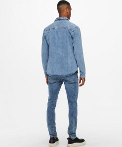 Only & Sons Lucas Life Denim Shirt Blue Denim