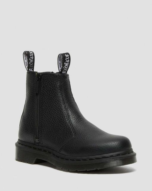Dr. Martens 2976 Chelsea Boots With Zip Black Milled Nappa