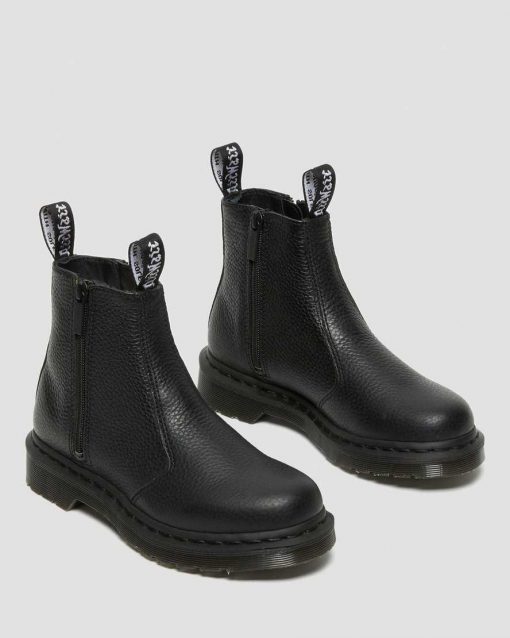 Dr. Martens 2976 Chelsea Boots With Zip Black Milled Nappa