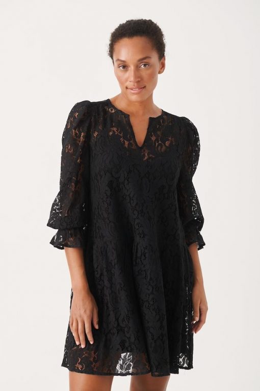 Part Two Lay Dress Black