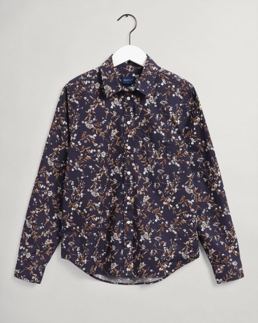 Gant Woman Rose Shirt Evening Blue